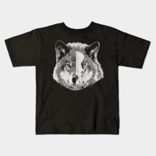 Wolf Skull Kids T-Shirt